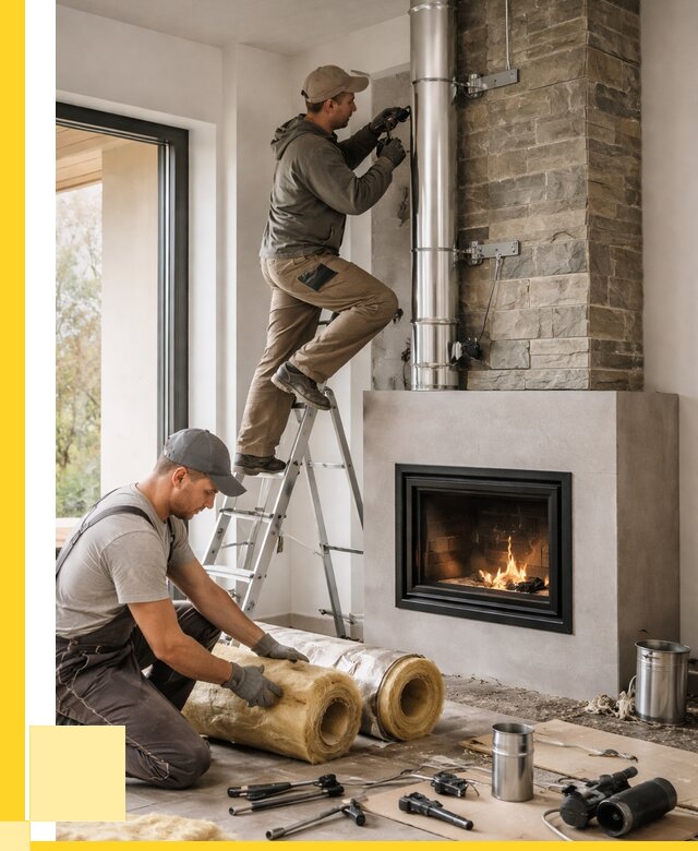 Монтаж дымоходов для каминов в Копейске от 15395 р. ЭриданКпс