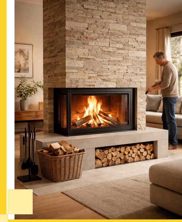 Дровяной камин под ключ в Копейске от 205260 р. | ЭриданКпс