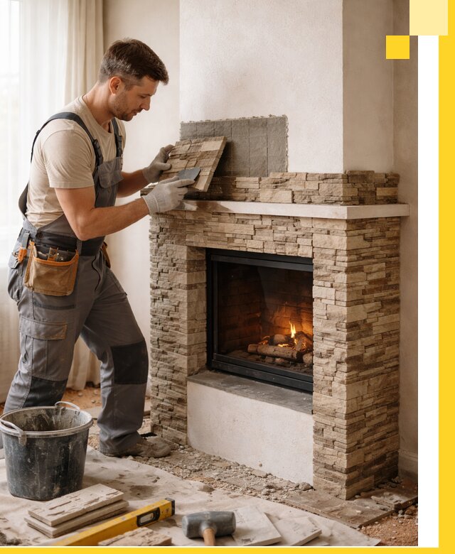 Изготовление и монтаж каминов для дома под ключ в Копейске