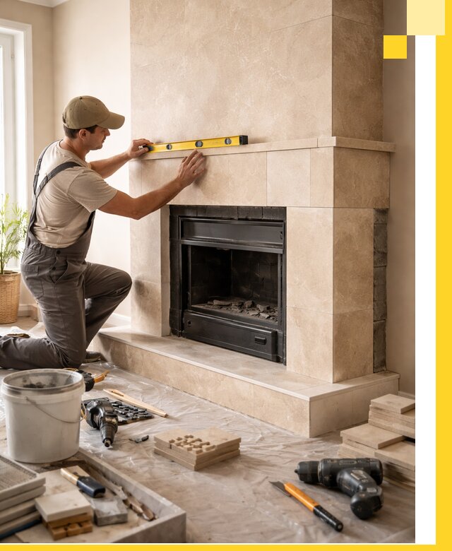 Установка и монтаж каминов в частном доме под ключ в Копейске