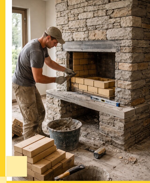 Кладка каминов и камина в Копейске от 25658 р. ЭриданКпс