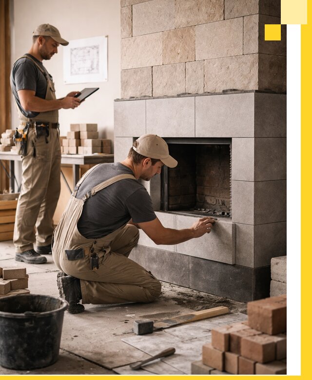 Индивидуальные проекты каминов и каминных систем в Копейске