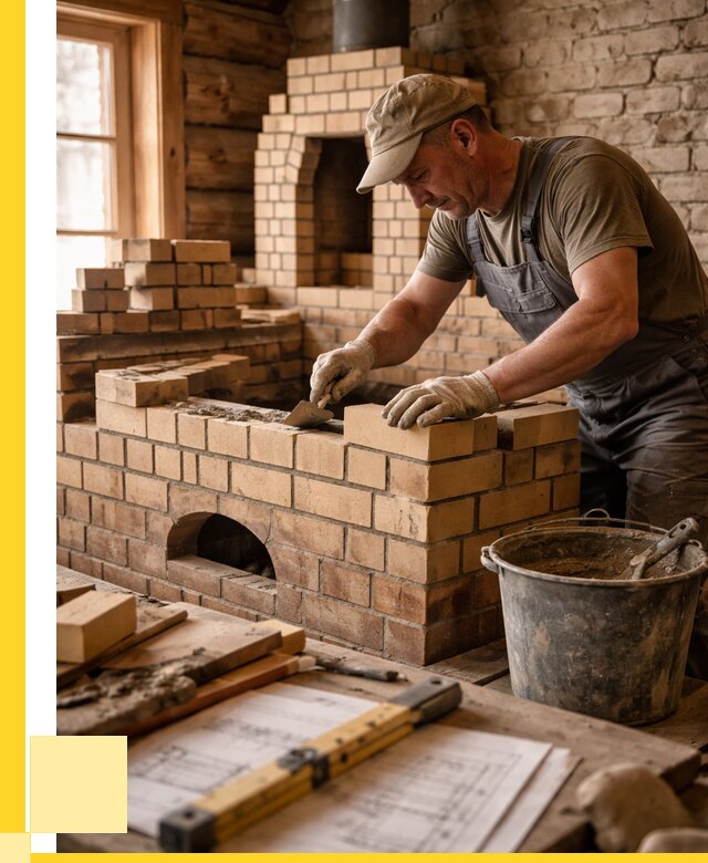 Кладка печей из кирпича в Копейске цены от 30789 р. - ЭриданКпс