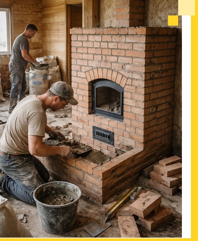 Профессиональное строительство печей в Копейске под ключ