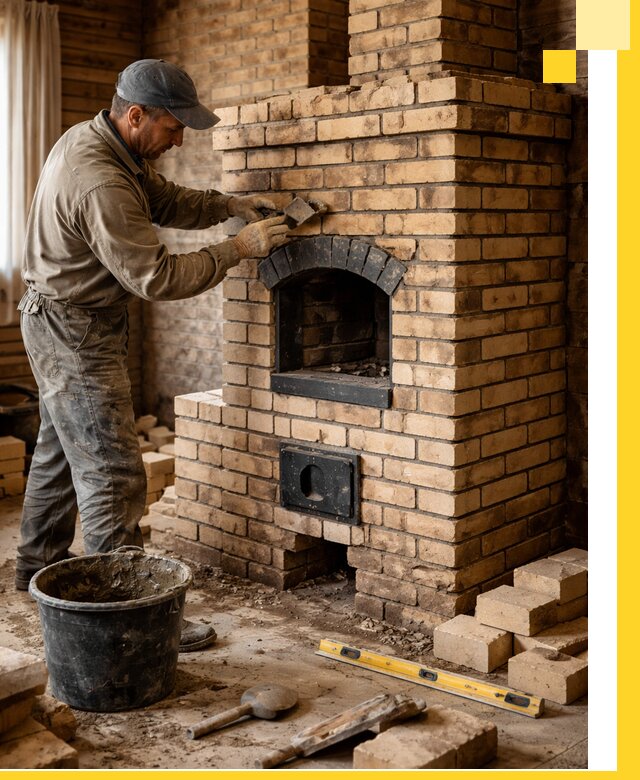 Кирпичные печи под ключ в Копейске: проектирование и кладка