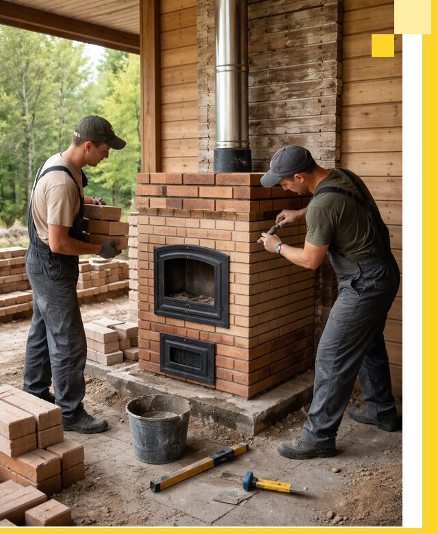 Производство и установка дачных печей под ключ в Копейске