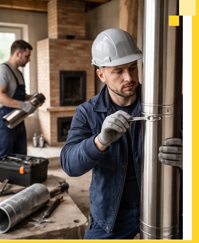 Профессиональный монтаж дымоходов для печей в Копейске