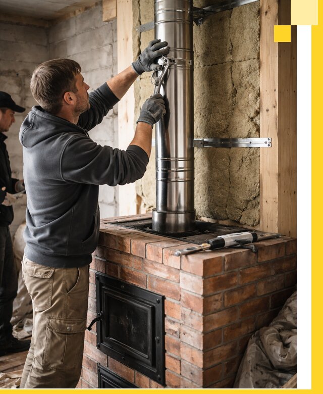 Изготовление и монтаж печей и дымоходов под ключ в Копейске