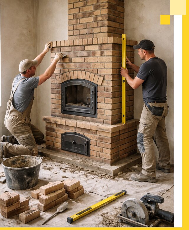 Продажа и установка печей и каминов для дома под ключ в Копейске