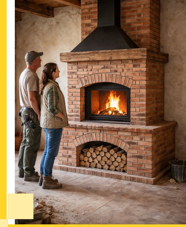 Печи камины из кирпича в Копейске от 123156 р. | ЭриданКпс