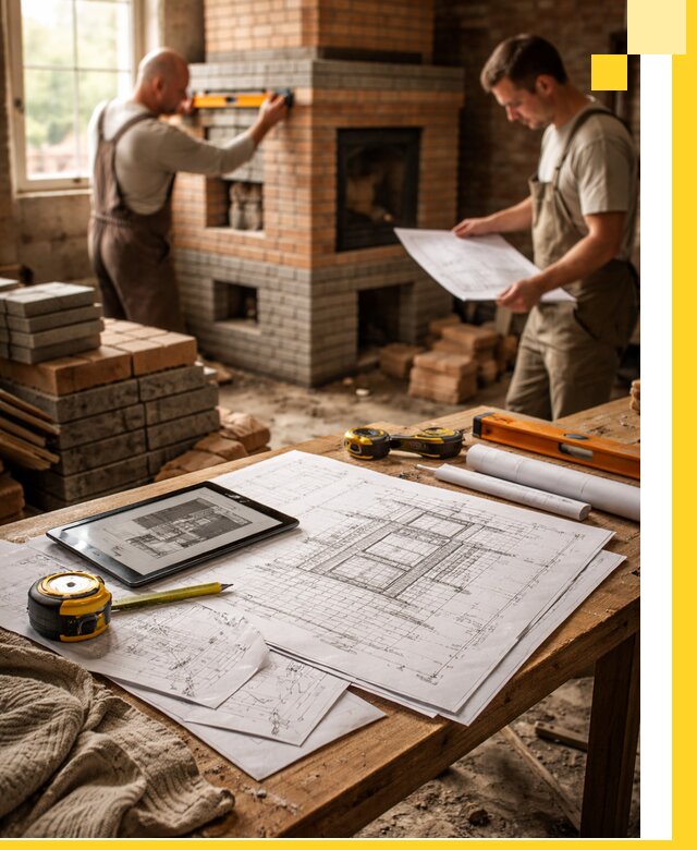 Проекты печей и каминов с индивидуальным дизайном в Копейске