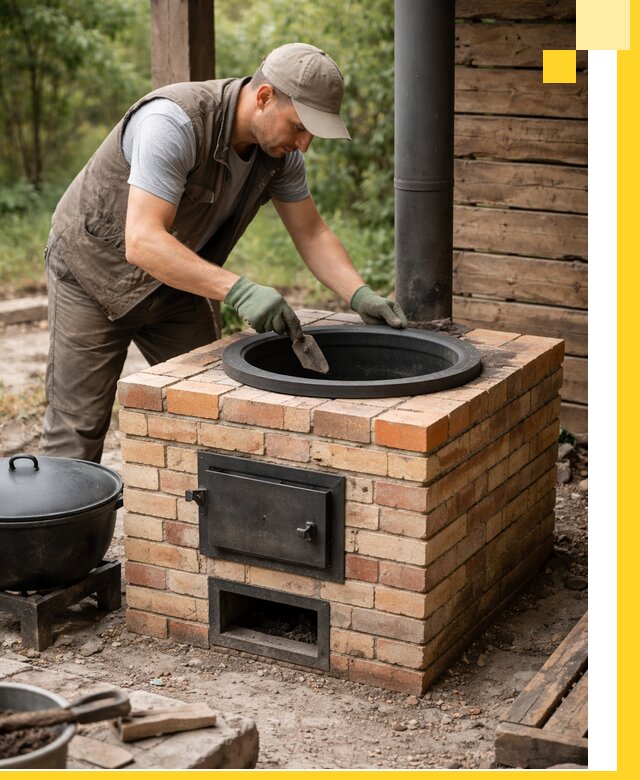 Изготовление и установка печей для казана в Копейске под ключ