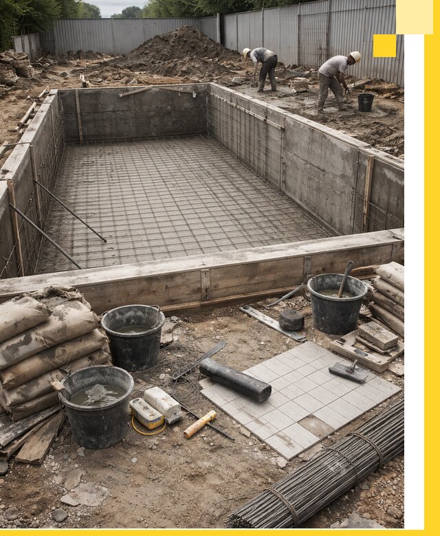 Строительство бассейнов под ключ в Копейске, дизайн и монтаж