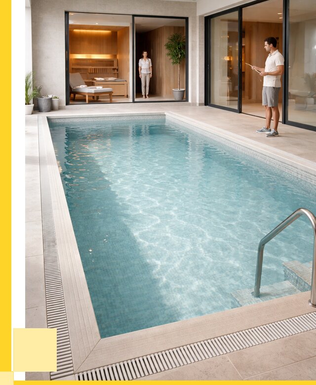 Отделка бассейна пленкой ПВХ в Копейске от 3592 р. - ЭриданКпс