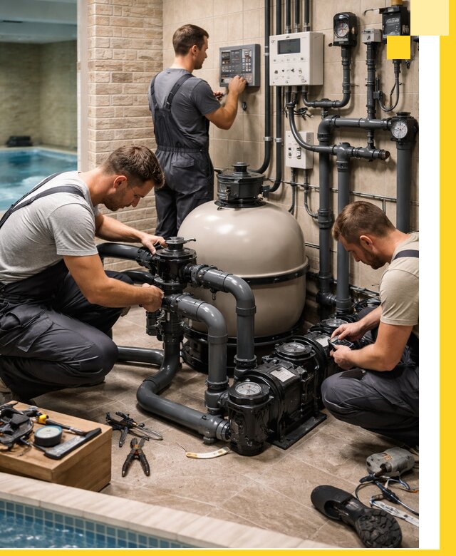 Комплексное оборудование для бассейнов под ключ в Копейске