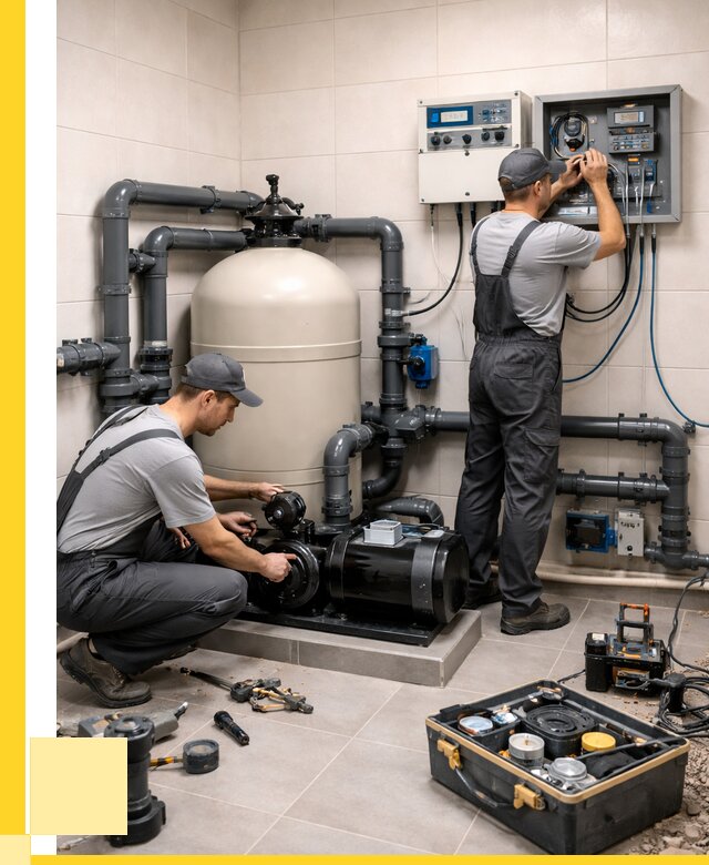 Монтаж оборудования для бассейнов в Копейске от 41052 р. | ЭриданКпс