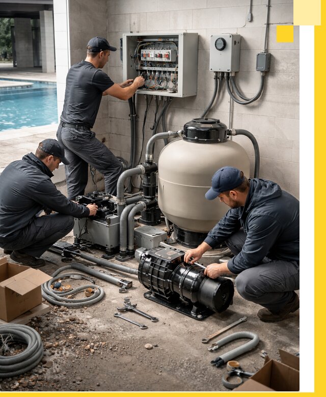 Профессиональный монтаж оборудования для бассейнов в Копейске