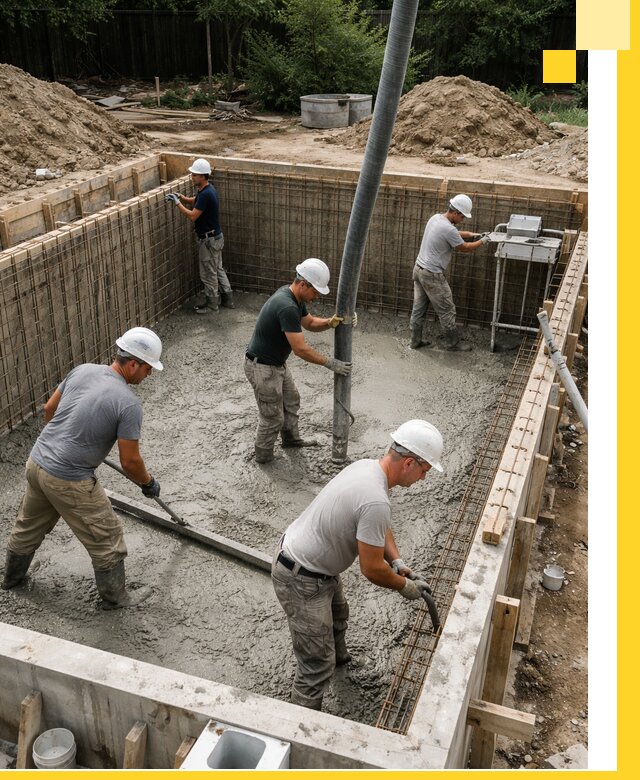 Строительство бетонных бассейнов под ключ в Копейске