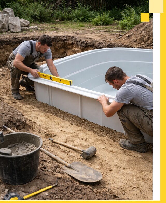 Производство и установка пластиковых бассейнов в Копейске под ключ