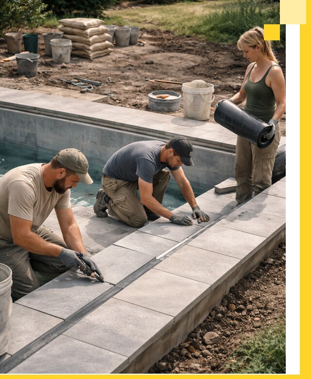 Строительство и монтаж уличных бассейнов под ключ в Копейске