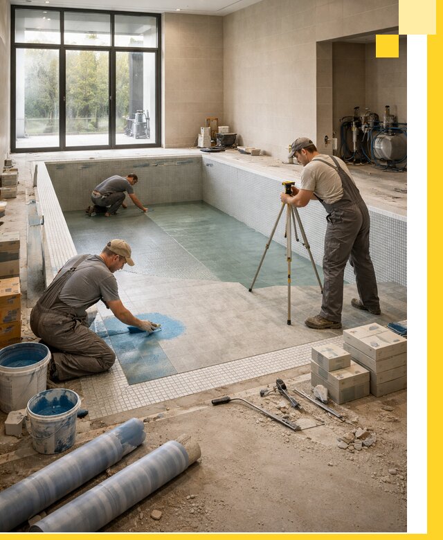 Проект и строительство закрытых бассейнов в Копейске под ключ