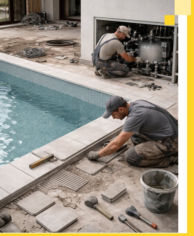 Строительство и монтаж бассейнов в коттедже в Копейске