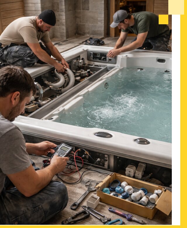 Гидромассажные бассейны под ключ в Копейске, дизайн и монтаж