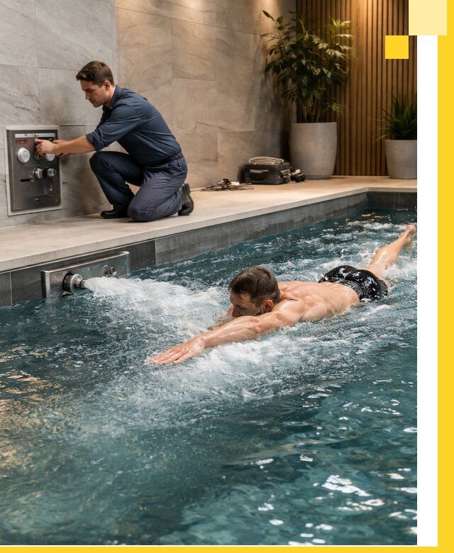 Проектирование и монтаж бассейнов с противотоком в Копейске