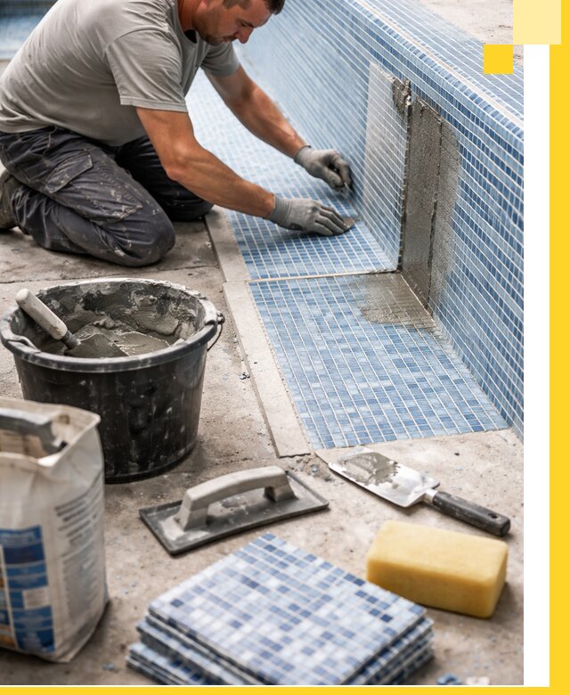 Укладка и ремонт мозаики для бассейнов под ключ в Копейске