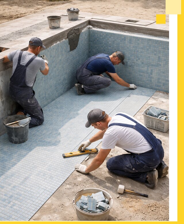 Укладка и установка плитки для бассейнов под ключ в Копейске