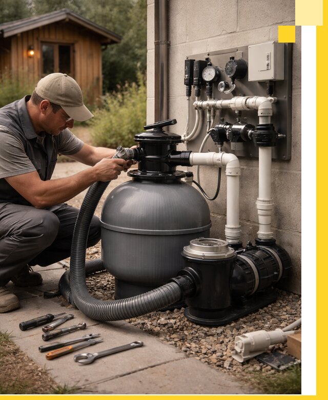 Продажа и монтаж фильтров и насосов для бассейнов в Копейске