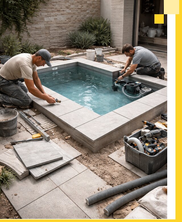 Мини бассейны под ключ в Копейске, дизайн и установка