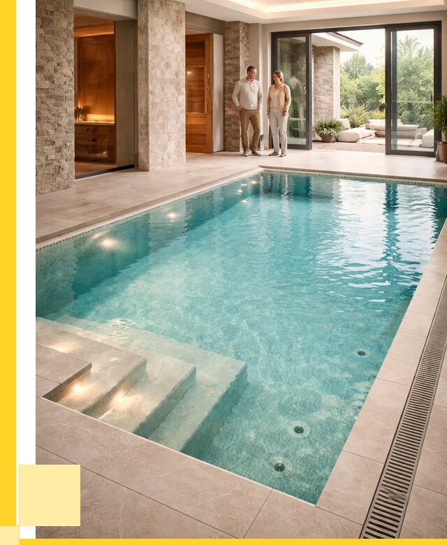 Бассейн во дворе в Копейске: проект, отделка от 1231560 р. | ЭриданКпс