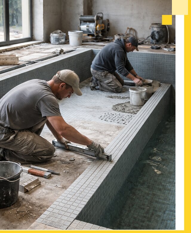 Строительство бассейна в частном доме в Копейске под ключ