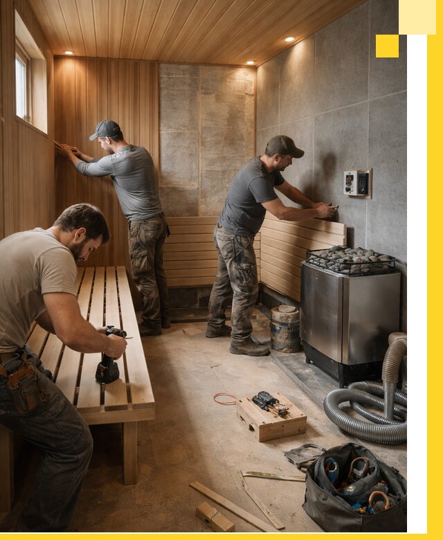 Сауны под ключ в Копейске, проектирование, строительство, отделка