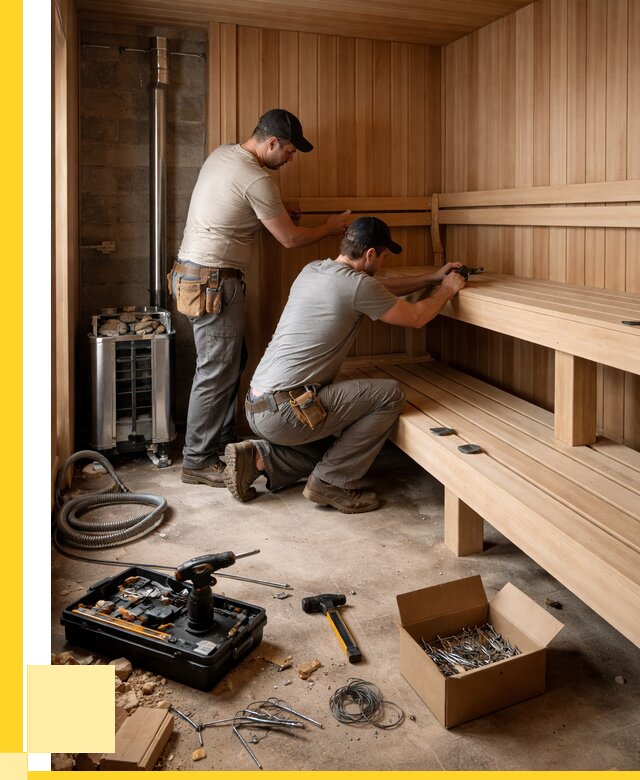 Монтаж саун под ключ в Копейске от 123156 р. | ЭриданКпс