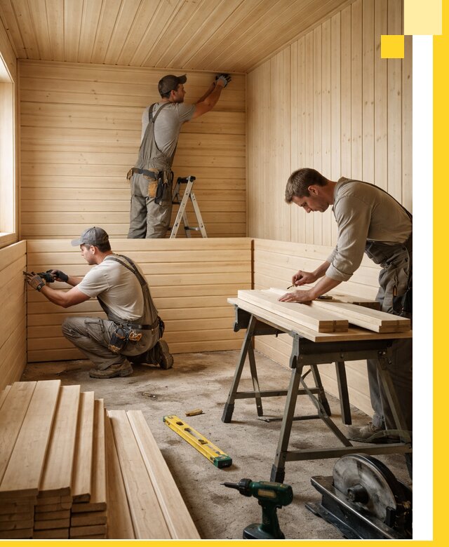 Обшивка саун в Копейске из натуральной древесины под ключ