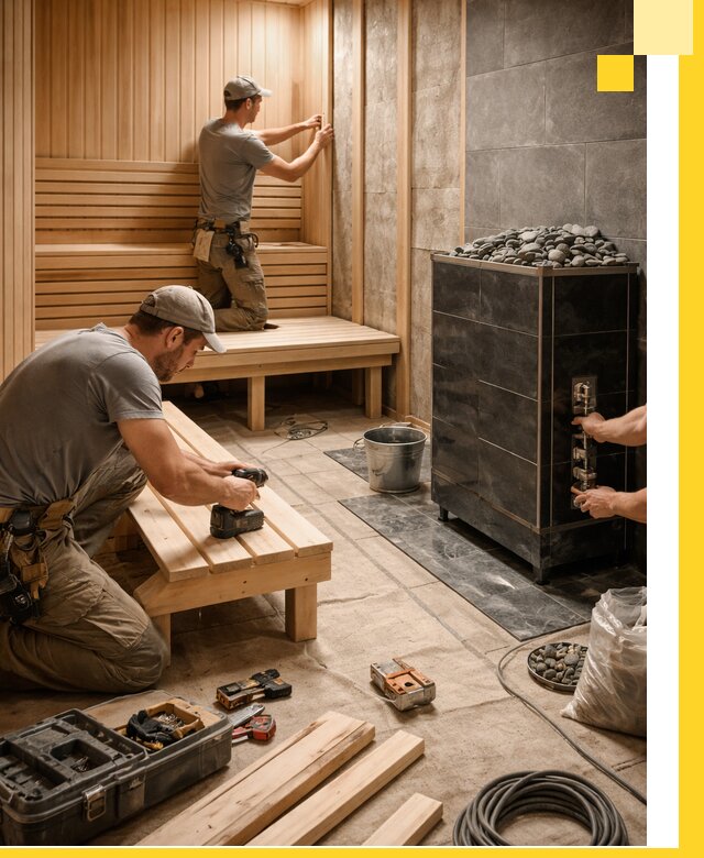Дизайн и строительство интерьерных саун под ключ в Копейске
