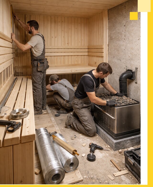 Индивидуальные сауны на заказ в Копейске под ключ, проект и монтаж