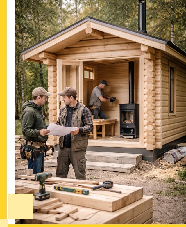 Монтаж бань под ключ в Копейске — от 205260 р. | ЭриданКпс