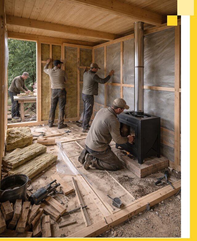 Профессиональный монтаж бань под ключ в Копейске для дома