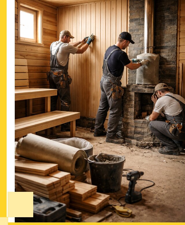 Ремонт бань под ключ в Копейске от 46184 р. | ЭриданКпс