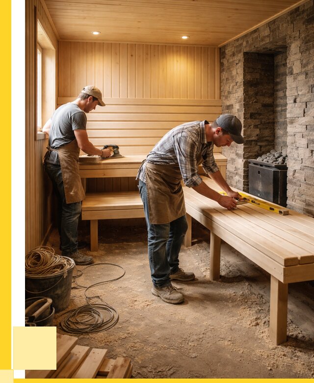 Отделка бани в Копейске: внутренняя отделка от 3079 р. | ЭриданКпс