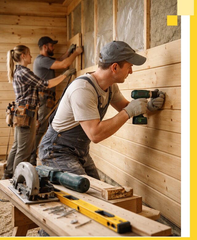 Обшивка бань под ключ в Копейске: отделка стен и потолков