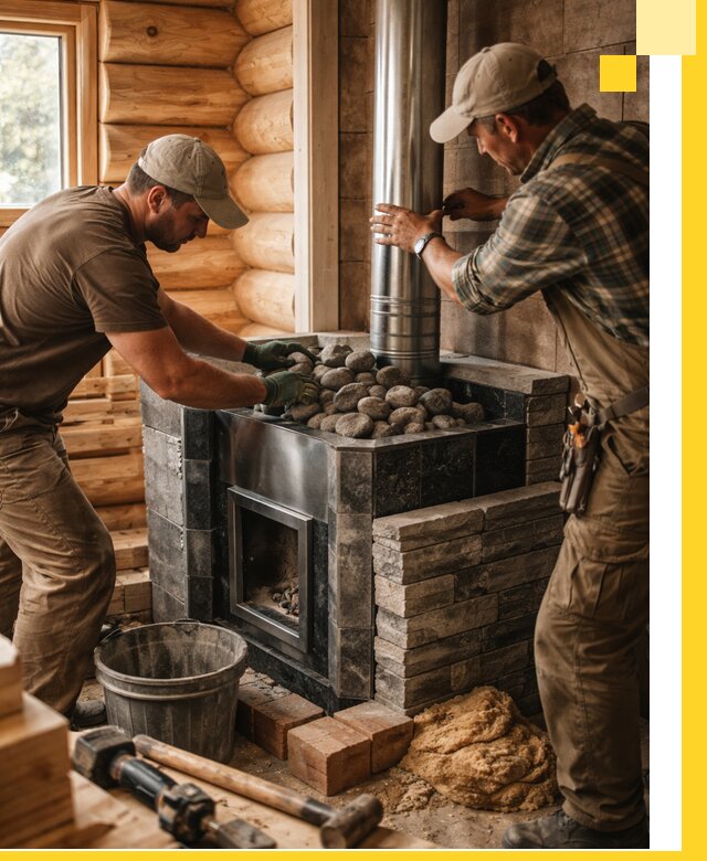 Строительство и отделка русских бань под ключ в Копейске