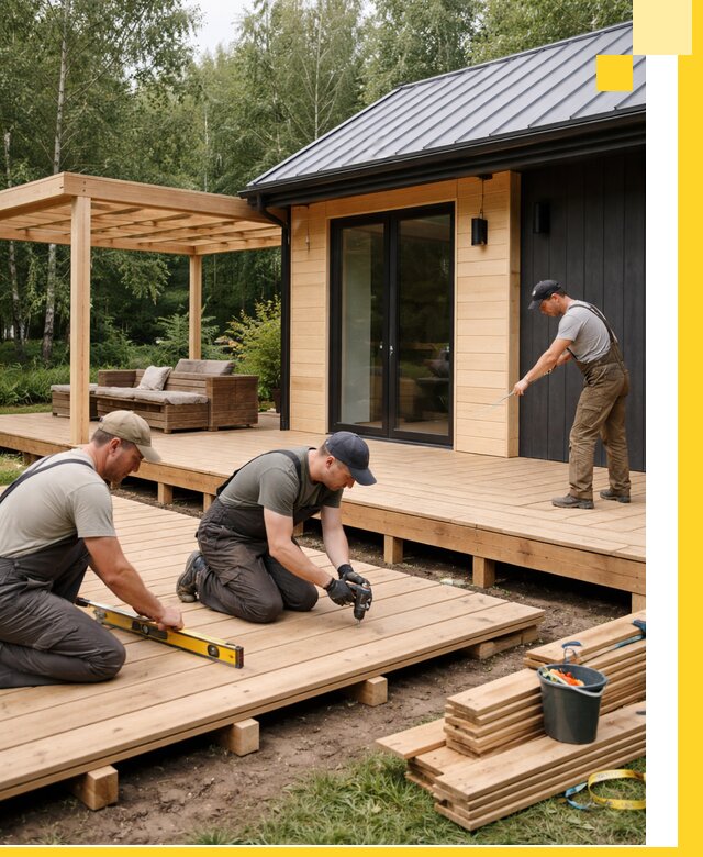 Строительство бань с террасой и бассейном под ключ в Копейске