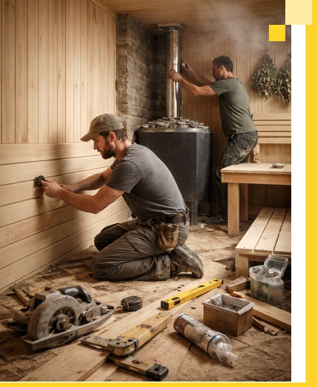 Полное строительство и оснащение парных под ключ в Копейске