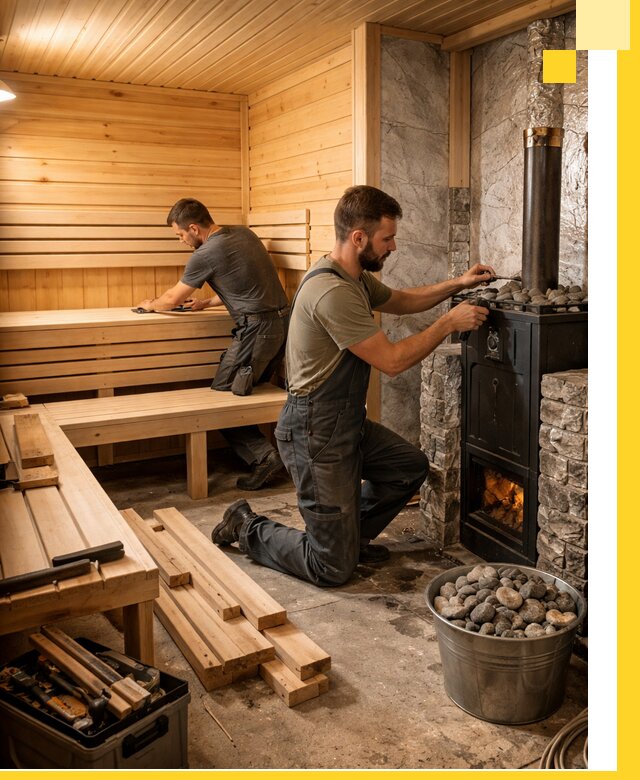 Дизайн и строительство интерьеров бань под ключ в Копейске