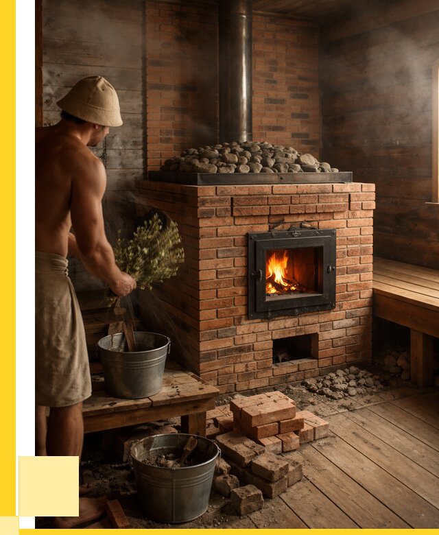 Кирпичные банные печи в Копейске от 92367 р. | ЭриданКпс