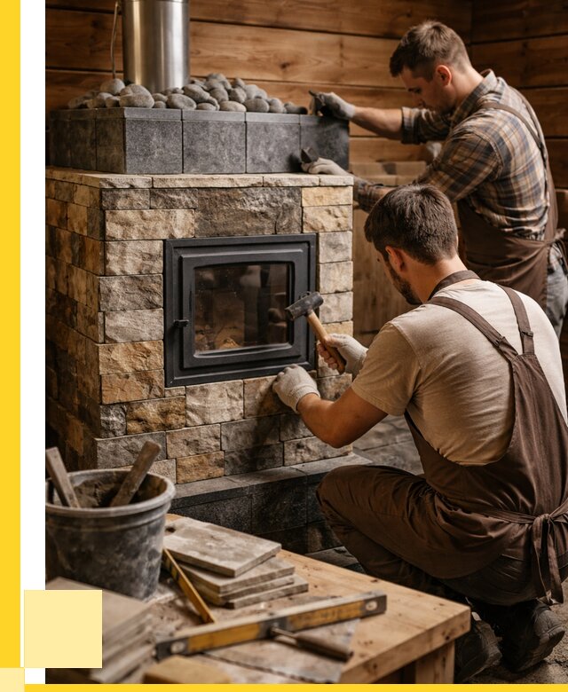 Облицовка банной печи в Копейске от 15395 р. | ЭриданКпс